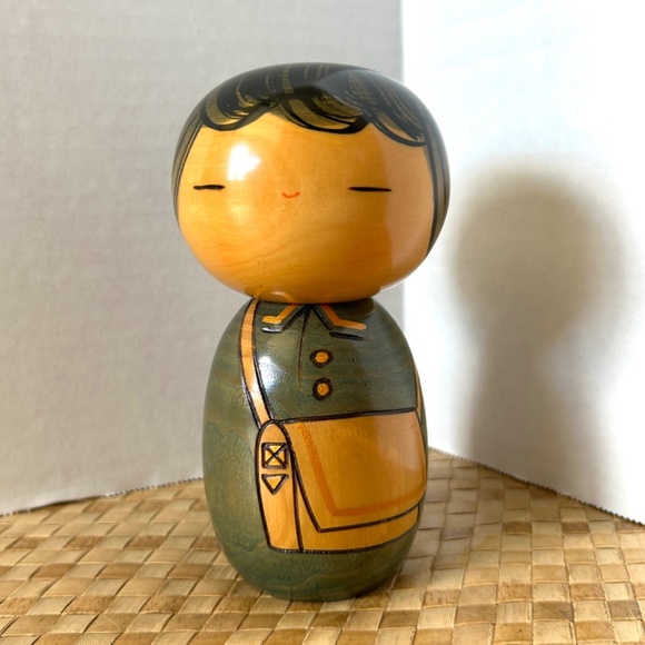 School Boy Kokeshi Doll - Picture 3 of 9